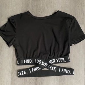 X strap Crop Top